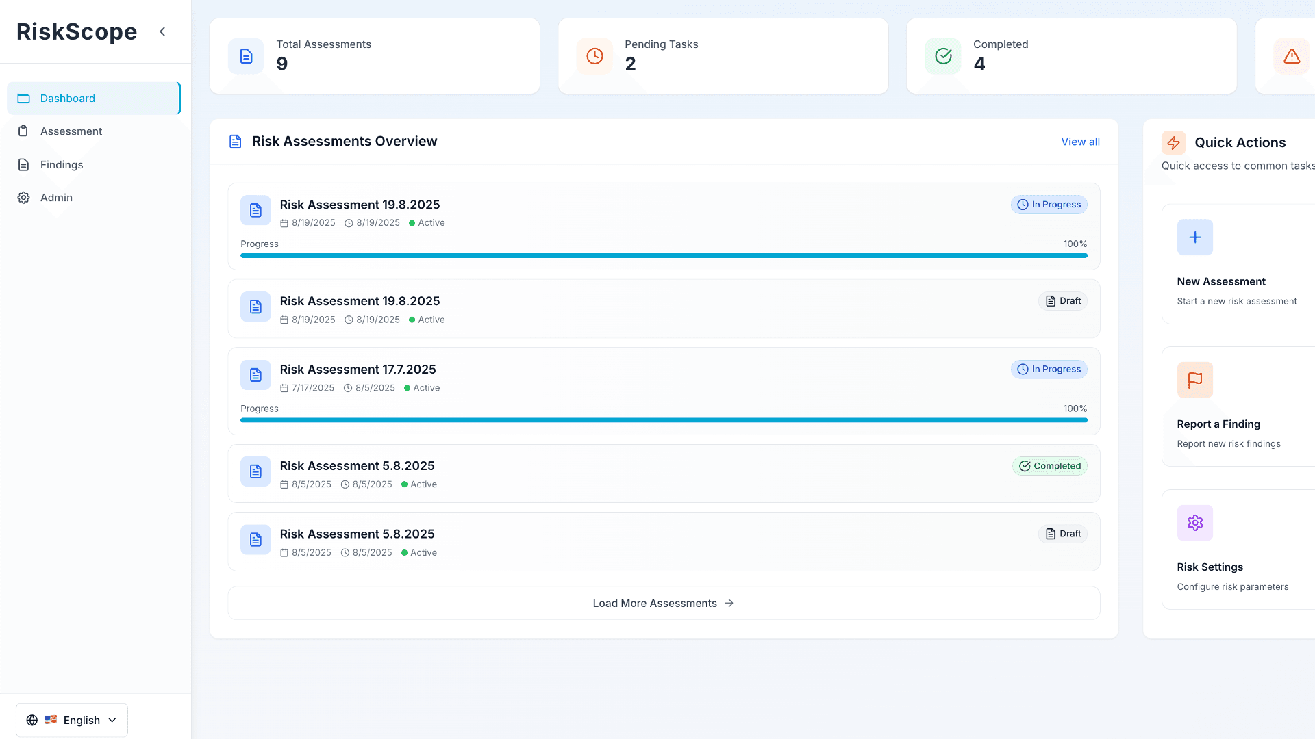 RiskScope Compliance Reporting